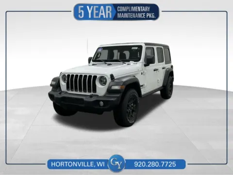 White 2022 Jeep Wrangler Unlimited Sport S for sale in Hortonville, WI