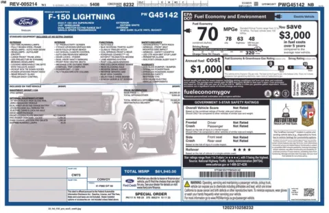 Photos of 2023 Ford F-150 Lightning Pro for sale in Hortonville, WI at Gregg Young Hortonville Ford