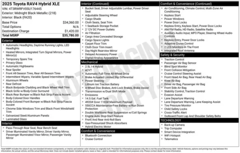 Photos of 2025 Toyota RAV4 Hybrid XLE for sale in Hortonville, WI at Gregg Young Hortonville Ford