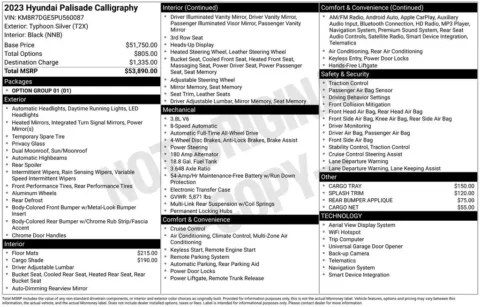 Photos of 2023 Hyundai Palisade Calligraphy for sale in Hortonville, WI at Gregg Young Hortonville Ford