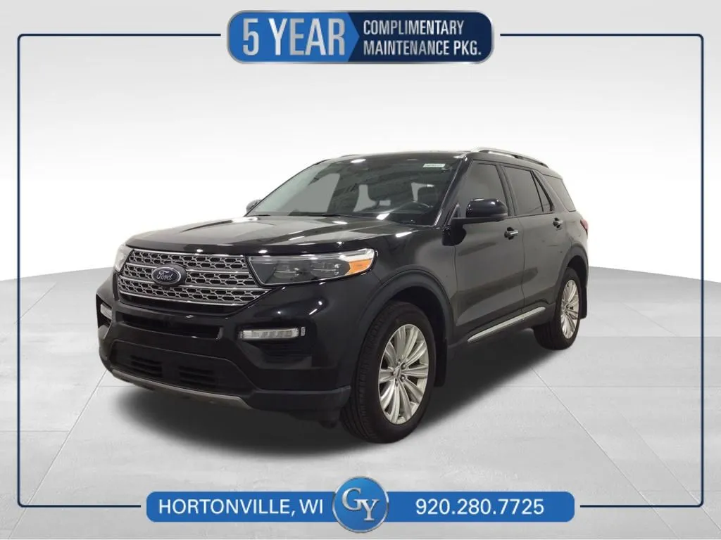 Black 2022 Ford Explorer Limited for sale in Hortonville, WI
