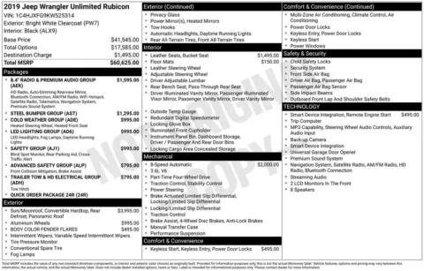 Photos of 2019 Jeep Wrangler Unlimited Rubicon for sale in Hortonville, WI at Gregg Young Hortonville Ford