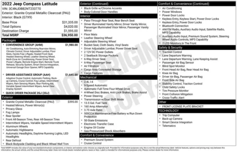 Photos of 2022 Jeep Compass Latitude for sale in Hortonville, WI at Gregg Young Hortonville Ford