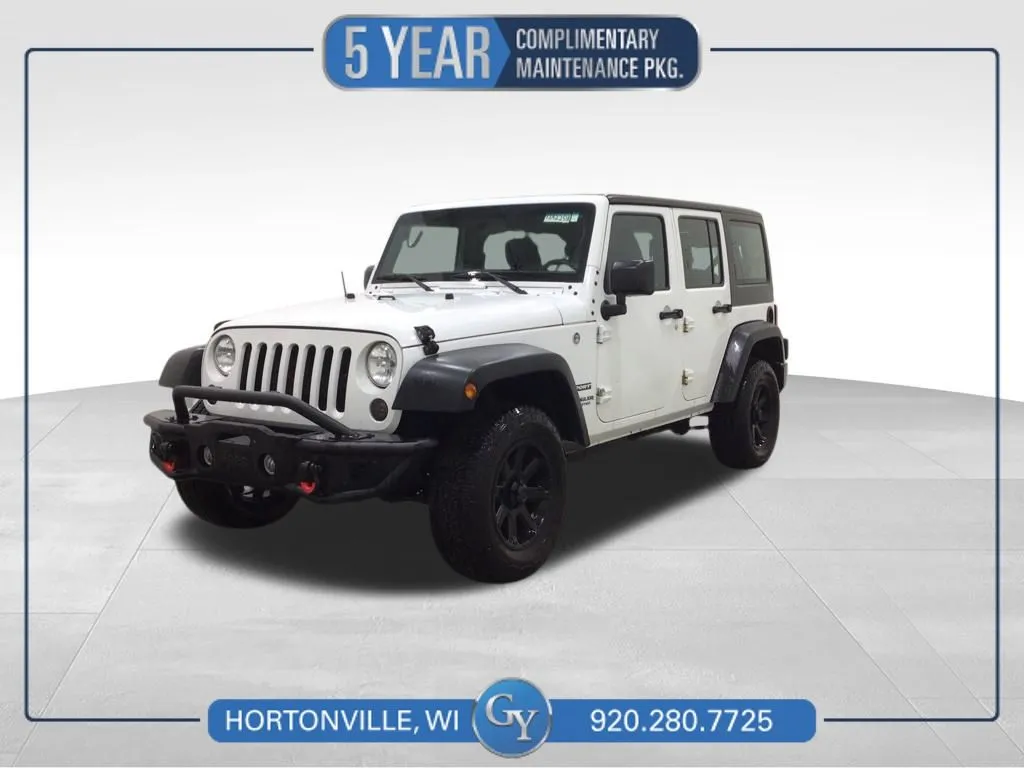 White 2016 Jeep Wrangler Unlimited Sport for sale in Hortonville, WI