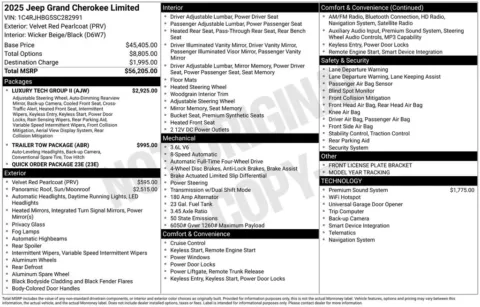 Photos of 2025 Jeep Grand Cherokee Limited for sale in Hortonville, WI at Gregg Young Hortonville Ford