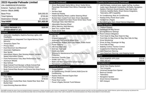 Photos of 2023 Hyundai Palisade Limited for sale in Hortonville, WI at Gregg Young Hortonville Ford