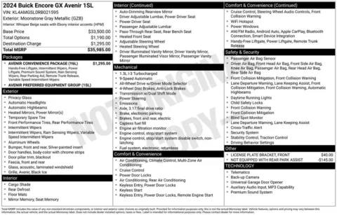 Photos of 2024 Buick Encore GX Avenir for sale in Hortonville, WI at Gregg Young Hortonville Ford
