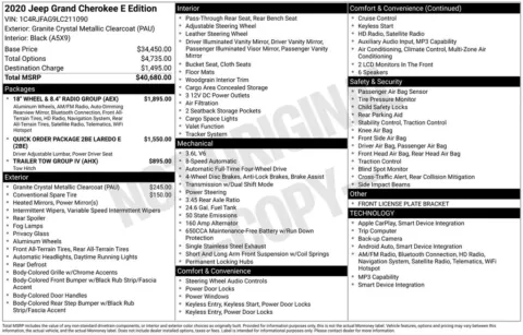 Photos of 2020 Jeep Grand Cherokee Laredo E for sale in Hortonville, WI at Gregg Young Hortonville Ford