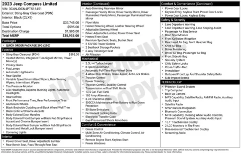 Photos of 2023 Jeep Compass Limited for sale in Hortonville, WI at Gregg Young Hortonville Ford