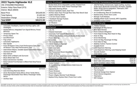 Photos of 2022 Toyota Highlander XLE for sale in Hortonville, WI at Gregg Young Hortonville Ford