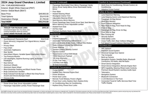 Photos of 2024 Jeep Grand Cherokee L Limited for sale in Hortonville, WI at Gregg Young Hortonville Ford