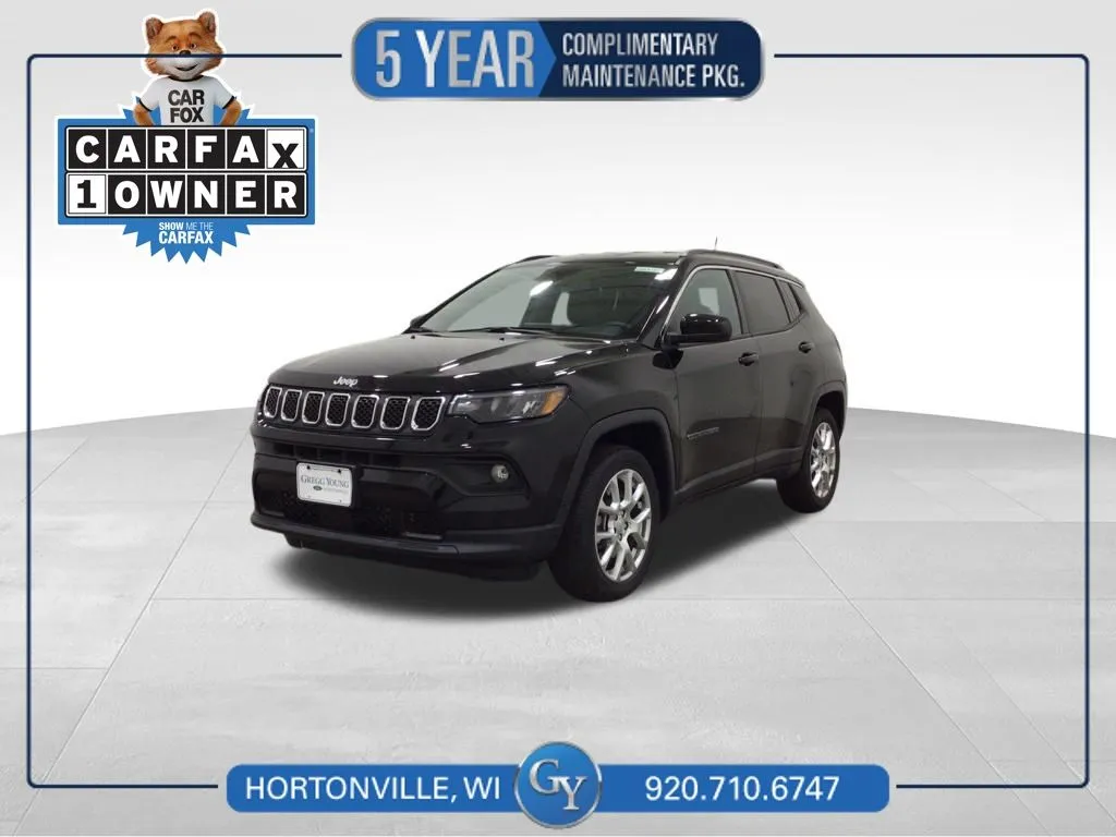Black 2023 Jeep Compass Latitude Lux for sale in Hortonville, WI