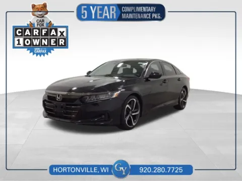 Black 2022 Honda Accord Sport for sale in Hortonville, WI
