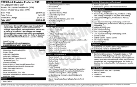 Photos of 2023 Buick Envision Preferred for sale in Hortonville, WI at Gregg Young Hortonville Ford