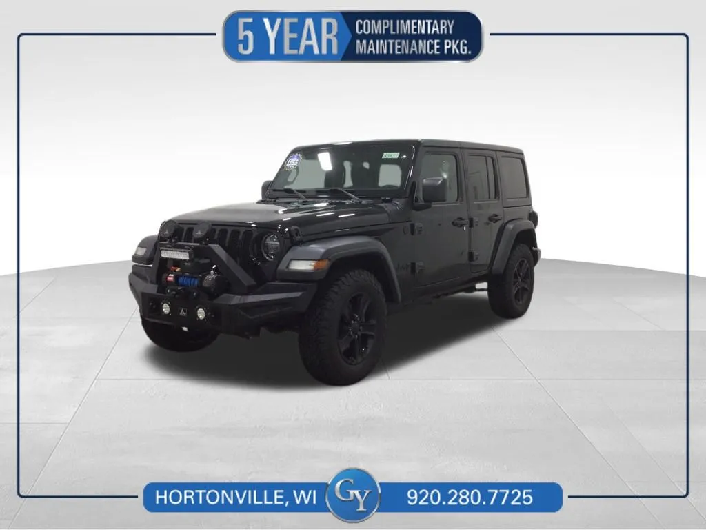 Black 2021 Jeep Wrangler Unlimited Sport Altitude for sale in Hortonville, WI