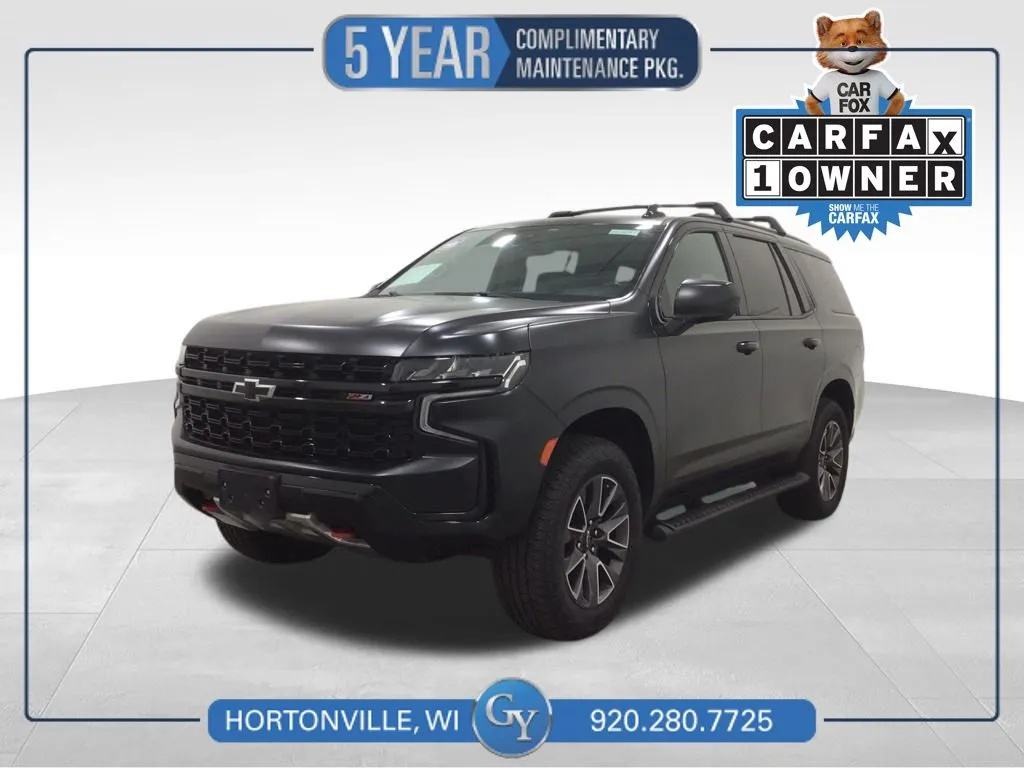 Black 2021 Chevrolet Tahoe Z71 for sale in Hortonville, WI