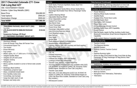 Photos of 2017 Chevrolet Colorado Z71 for sale in Hortonville, WI at Gregg Young Hortonville Ford