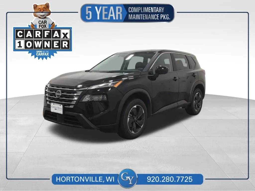 Black 2024 Nissan Rogue SV for sale in Hortonville, WI