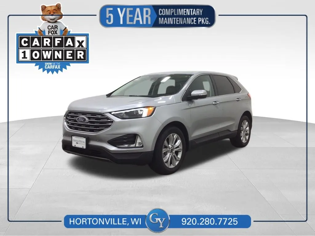 Silver 2024 Ford Edge Titanium for sale in Hortonville, WI