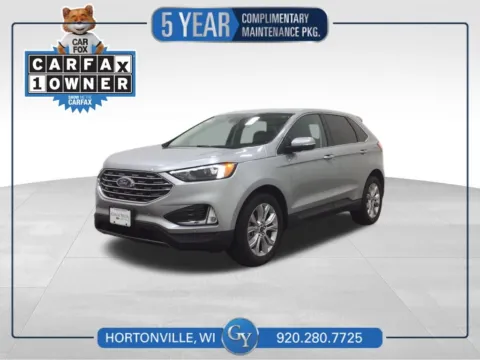 Silver 2024 Ford Edge Titanium for sale in Hortonville, WI