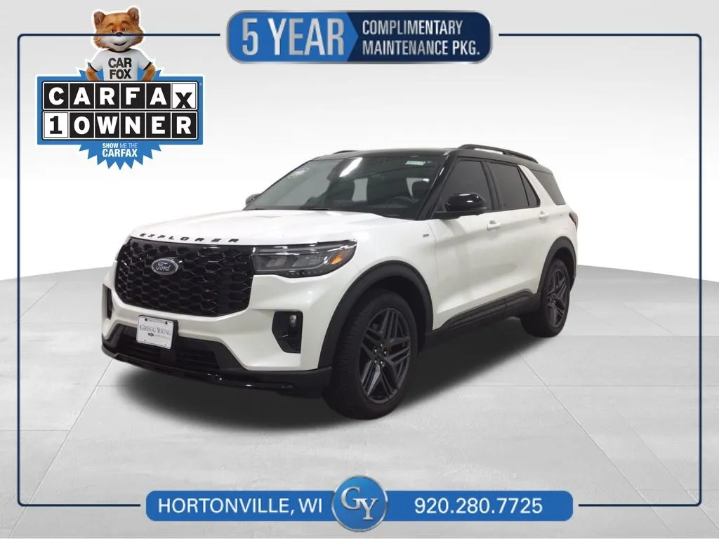 White 2025 Ford Explorer ST-Line for sale in Hortonville, WI