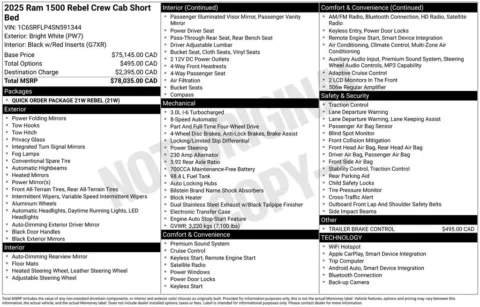 Photos of 2025 Ram 1500 Rebel for sale in Hortonville, WI at Gregg Young Hortonville Ford