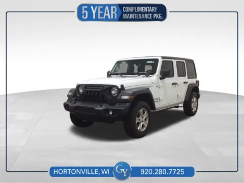 White 2019 Jeep Wrangler Unlimited Sport S for sale in Hortonville, WI