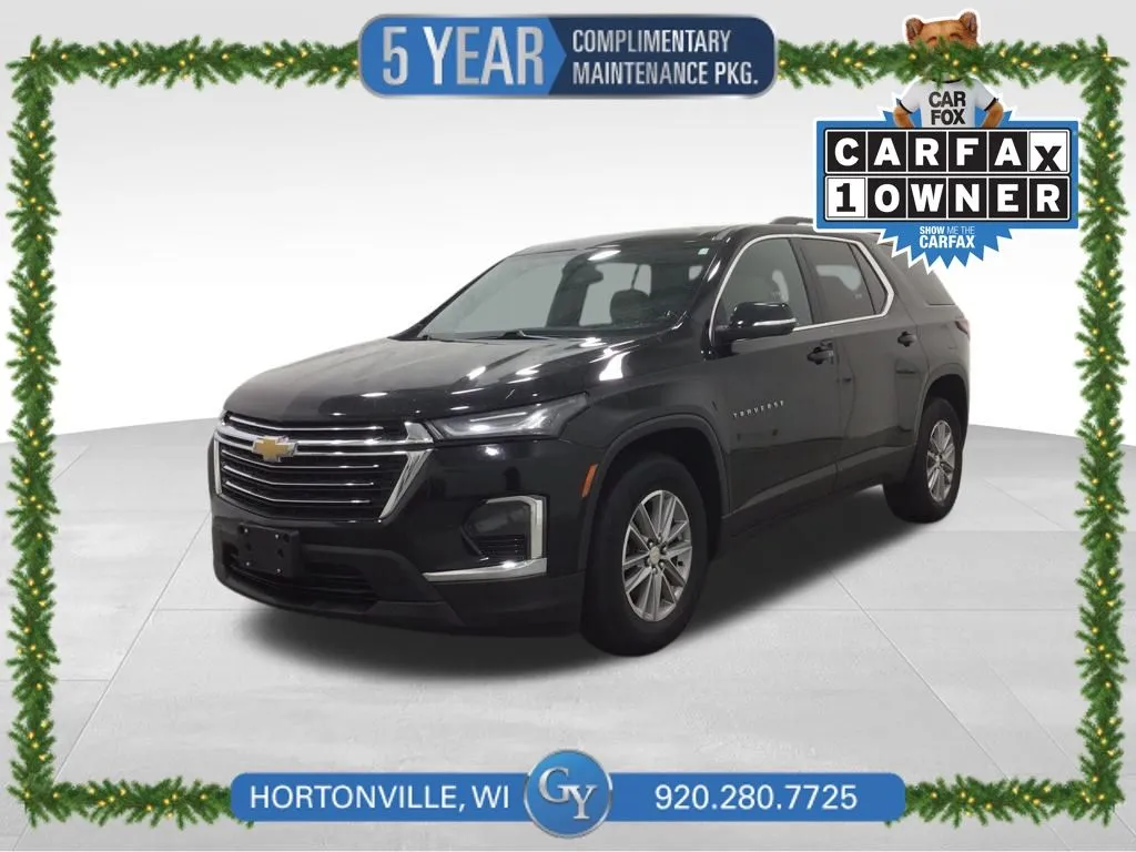 Black 2023 Chevrolet Traverse LT for sale in Hortonville, WI