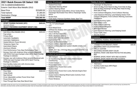 Photos of 2021 Buick Encore GX Select for sale in Hortonville, WI at Gregg Young Hortonville Ford