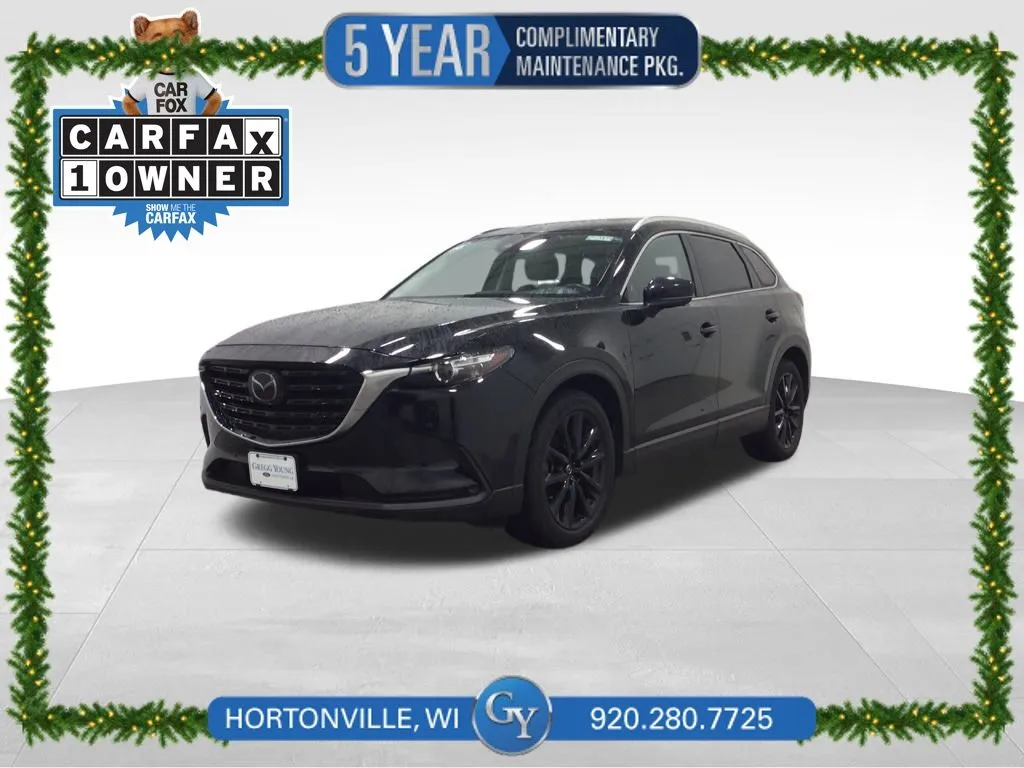Black 2022 Mazda CX-9 Touring Plus for sale in Hortonville, WI