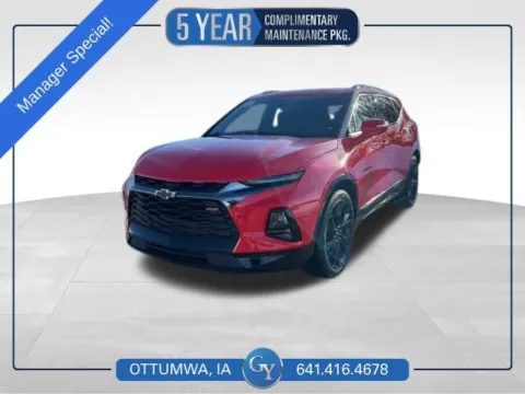 Red 2022 Chevrolet Blazer RS for sale in Ottumwa, IA