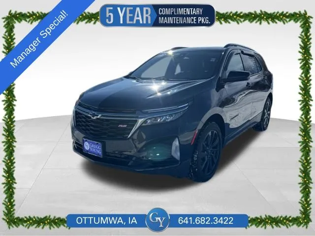 Black 2022 Chevrolet Equinox RS for sale in Ottumwa, IA