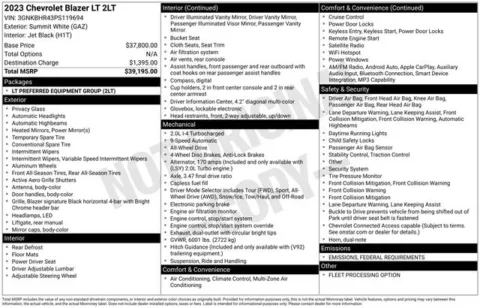 Photos of 2023 Chevrolet Blazer LT for sale in Ottumwa, IA at Gregg Young Toyota of Ottumwa