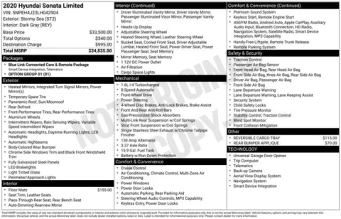 Photos of 2020 Hyundai Sonata Limited for sale in Ottumwa, IA at Gregg Young Toyota of Ottumwa