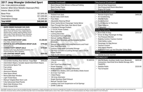 Photos of 2017 Jeep Wrangler Unlimited Sport for sale in Ottumwa, IA at Gregg Young Toyota of Ottumwa