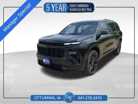 Black 2024 Chevrolet Traverse RS for sale in Ottumwa, IA