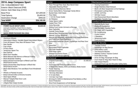 Photos of 2016 Jeep Compass Sport for sale in Ottumwa, IA at Gregg Young Toyota of Ottumwa