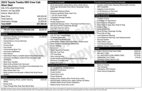 Photos of 2023 Toyota Tundra SR5 for sale in Ottumwa, IA at Gregg Young Toyota of Ottumwa