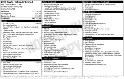 Photos of 2015 Toyota Highlander Limited for sale in Ottumwa, IA at Gregg Young Toyota of Ottumwa