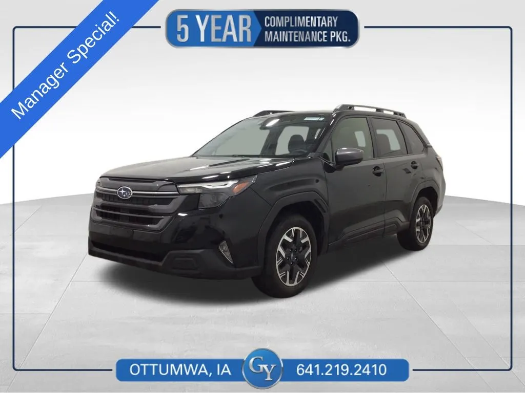 Black 2025 Subaru Forester Premium for sale in Ottumwa, IA