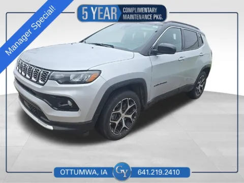 Silver 2024 Jeep Compass Limited for sale in Ottumwa, IA