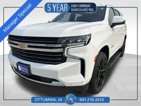 White 2021 Chevrolet Tahoe LT for sale in Ottumwa, IA