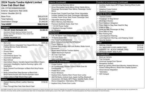 Photos of 2024 Toyota Tundra Hybrid Limited for sale in Columbus, NE at Gregg Young Toyota of Columbus