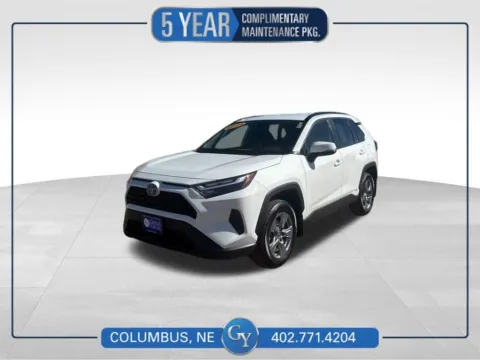 White 2024 Toyota RAV4 Hybrid LE for sale in Columbus, NE