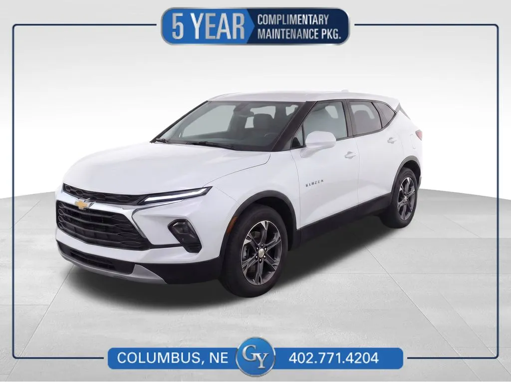 White 2025 Chevrolet Blazer LT for sale in Columbus, NE