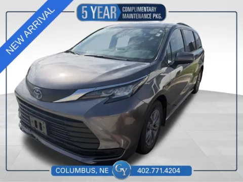 Gray 2022 Toyota Sienna LE for sale in Columbus, NE