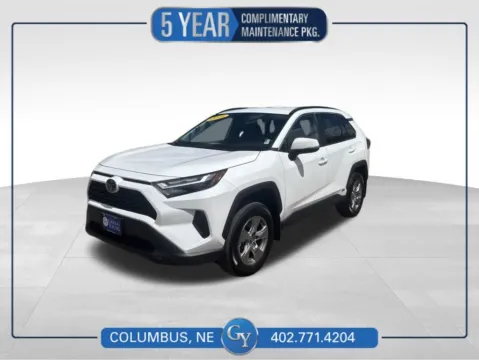 White 2025 Toyota RAV4 Hybrid XLE for sale in Columbus, NE