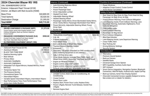Photos of 2024 Chevrolet Blazer RS for sale in Columbus, NE at Gregg Young Toyota of Columbus