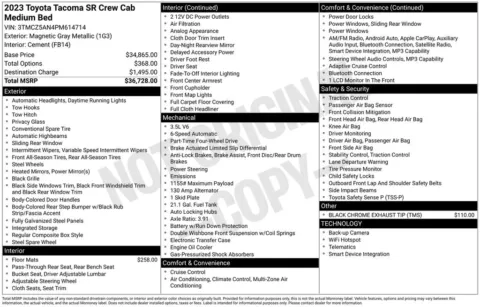 Photos of 2023 Toyota Tacoma SR for sale in Columbus, NE at Gregg Young Toyota of Columbus