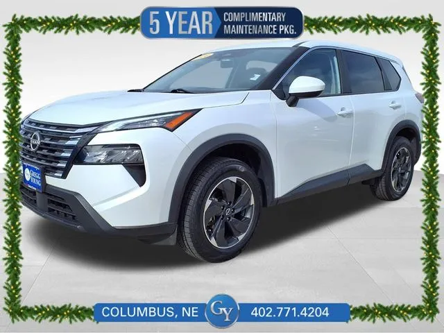 White 2024 Nissan Rogue SV for sale in Columbus, NE